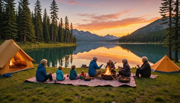 Les vacances en plein air enchantent toute la tribu