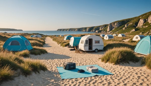 Découvrez le charme du camping en Bretagne bord de mer avec accès direct à la plage et aux sports nautiques